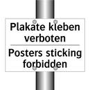 Plakate kleben verboten - Posters sticking forbidden