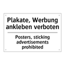 Plakate, Werbung ankleben verboten/.../ - Posters, sticking advertisements /.../