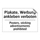 Plakate, Werbung ankleben verboten/.../ - Posters, sticking advertisements /.../