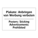 Plakate: Anbringen von Werbung /.../ - Posters: Sticking Advertisements /.../