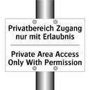 Privatbereich Zugang nur mit Erlaubnis/.../ - Private Area Access Only With /.../