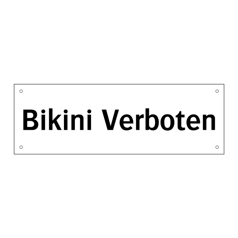 Bikini Verboten