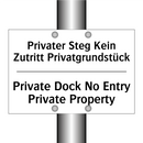 Privater Steg Kein Zutritt Privatgrundstück/.../ - Private Dock No Entry Private /.../