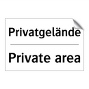Privatgelände - Private area