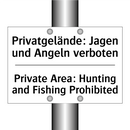 Privatgelände: Jagen und Angeln /.../ - Private Area: Hunting and Fishing /.../