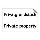 Privatgrundstück - Private property
