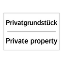 Privatgrundstück - Private property