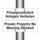 Privatgrundstück Anlegen Verboten/.../ - Private Property No Mooring Allowed/.../