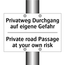 Privatweg Durchgang auf eigene /.../ - Private road Passage at your own /.../