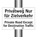 Privatweg Nur für Zielverkehr - Private Road Except for Destination /.../