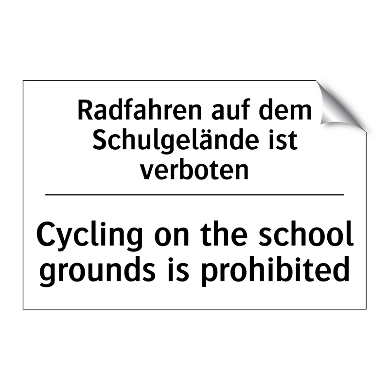 Radfahren auf dem Schulgelände /.../ - Cycling on the school grounds /.../