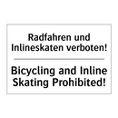 Radfahren und Inlineskaten verboten!/.../ - Bicycling and Inline Skating Prohibited!/.../