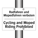 Radfahren und Mopedfahren verboten/.../ - Cycling and Moped Riding Prohibited/.../