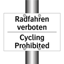 Radfahren verboten - Cycling Prohibited