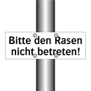Bitte den Rasen nicht betreten!