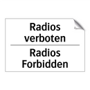 Radios verboten - Radios Forbidden