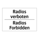 Radios verboten - Radios Forbidden