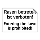 Rasen betreten ist verboten! - Entering the lawn is prohibited!/.../