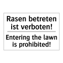 Rasen betreten ist verboten! - Entering the lawn is prohibited!/.../