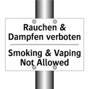 Rauchen & Dampfen verboten - Smoking & Vaping Not Allowed