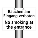 Rauchen am Eingang verboten - No smoking at the entrance