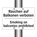 Rauchen auf Balkonen verboten - Smoking on balconies prohibited/.../