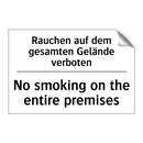 Rauchen auf dem gesamten Gelände /.../ - No smoking on the entire premises/.../