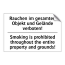 Rauchen im gesamten Objekt und /.../ - Smoking is prohibited throughout /.../
