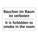 Rauchen im Raum ist verboten - It is forbidden to smoke in the /.../