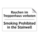 Rauchen im Treppenhaus verboten/.../ - Smoking Prohibited in the Stairwell/.../