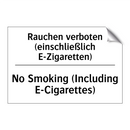 Rauchen verboten (einschließlich /.../ - No Smoking (Including E-Cigarettes)/.../