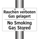 Rauchen verboten Gas gelagert - No Smoking Gas Stored