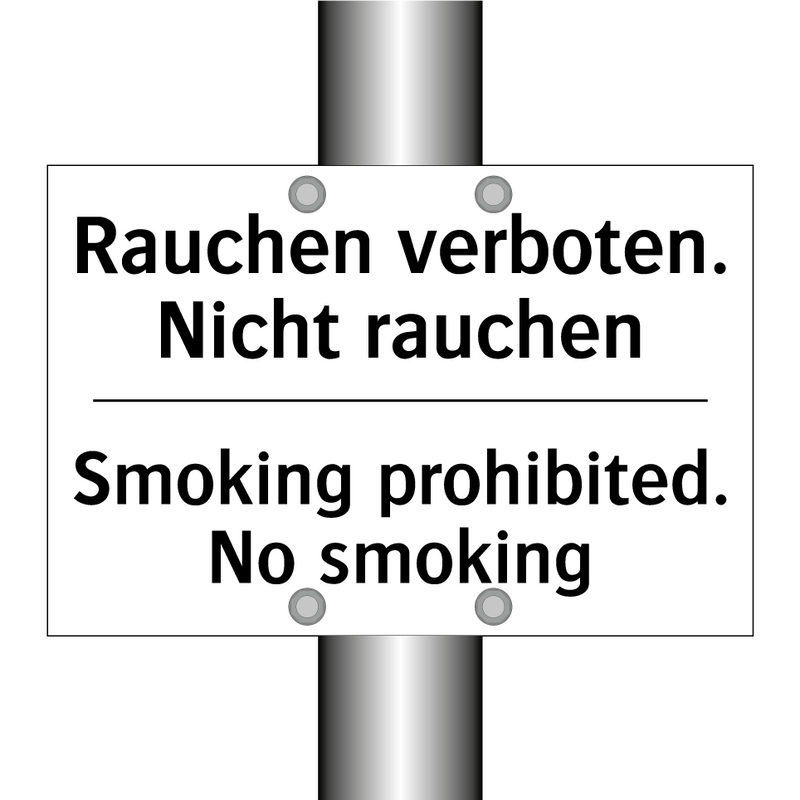 Rauchen verboten. Nicht rauchen/.../ - Smoking prohibited. No smoking