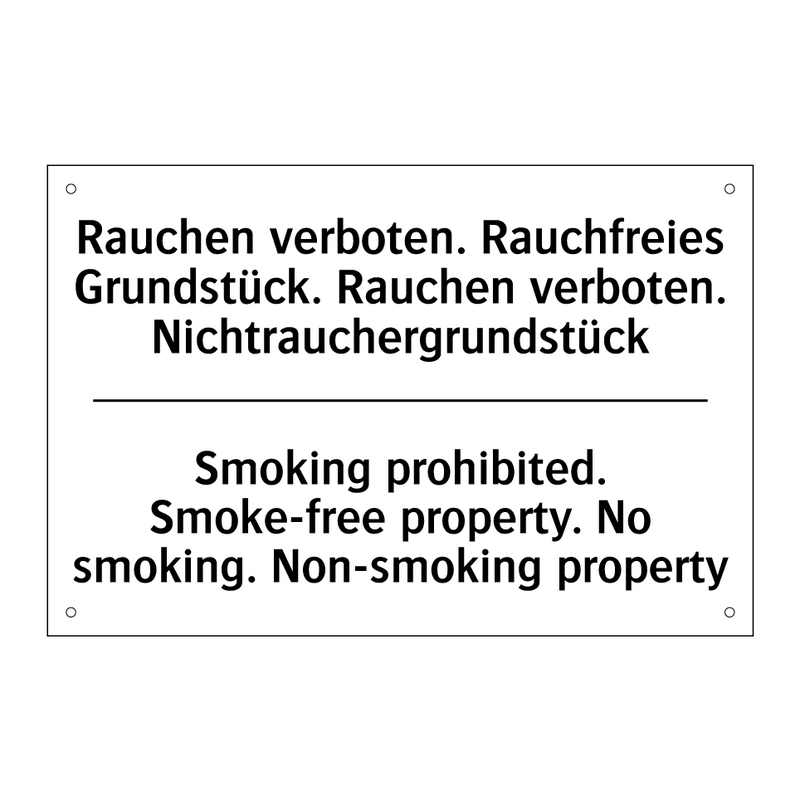 Rauchen verboten. Rauchfreies /.../ - Smoking prohibited. Smoke-free /.../