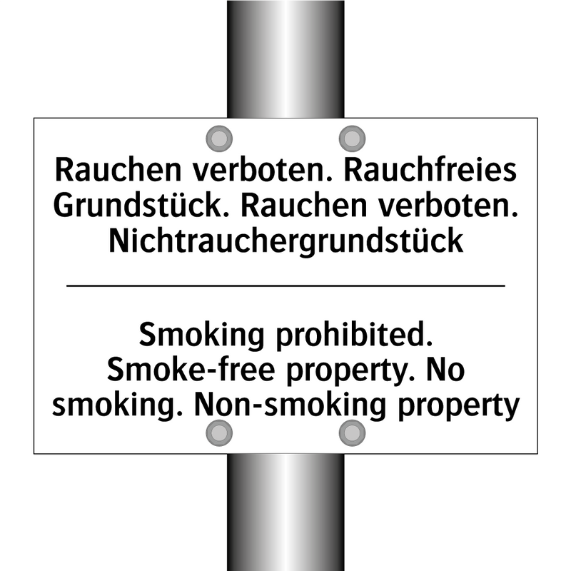 Rauchen verboten. Rauchfreies /.../ - Smoking prohibited. Smoke-free /.../