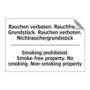 Rauchen verboten. Rauchfreies /.../ - Smoking prohibited. Smoke-free /.../