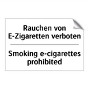 Rauchen von E-Zigaretten verboten/.../ - Smoking e-cigarettes prohibited/.../
