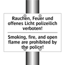 Rauchen, Feuer und offenes Licht /.../ - Smoking, fire, and open flame /.../