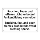 Rauchen, Feuer und offenes Licht /.../ - Smoking, fire, and open flames /.../