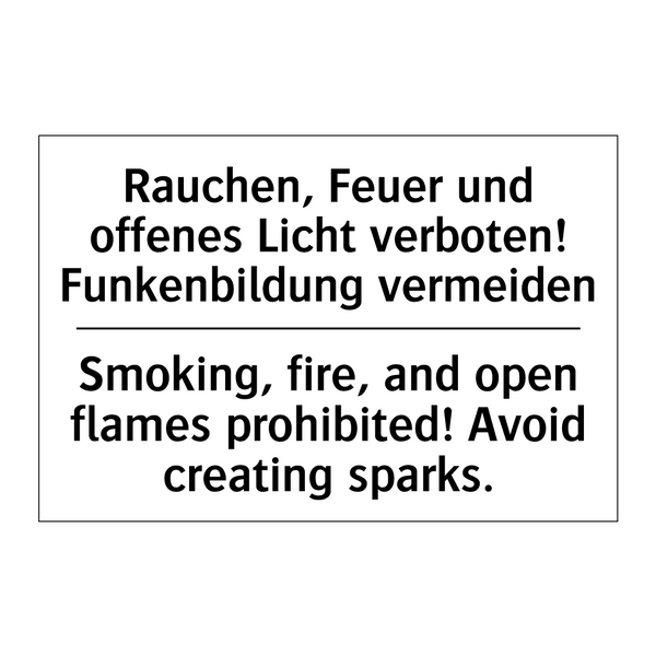 Rauchen, Feuer und offenes Licht /.../ - Smoking, fire, and open flames /.../