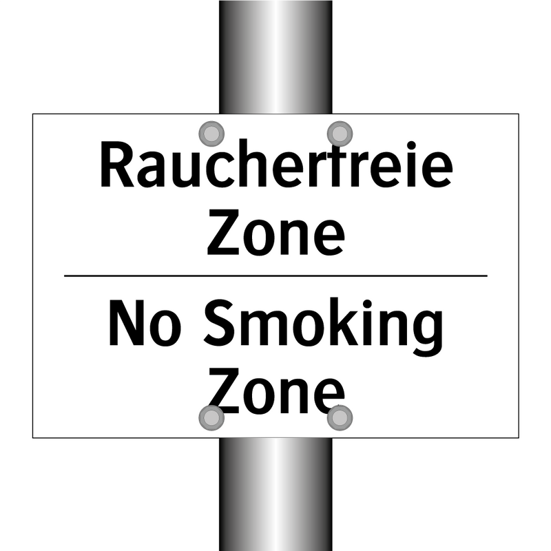 Raucherfreie Zone - No Smoking Zone