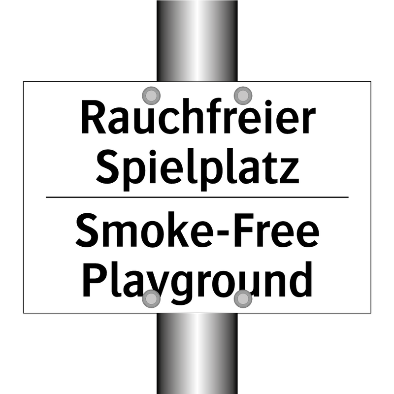 Rauchfreier Spielplatz - Smoke-Free Playground