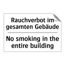 Rauchverbot im gesamten Gebäude/.../ - No smoking in the entire building/.../