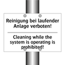 Reinigung bei laufender Anlage /.../ - Cleaning while the system is operating /.../