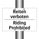 Reiten verboten - Riding Prohibited