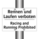 Rennen und Laufen verboten - Racing and Running Prohibited