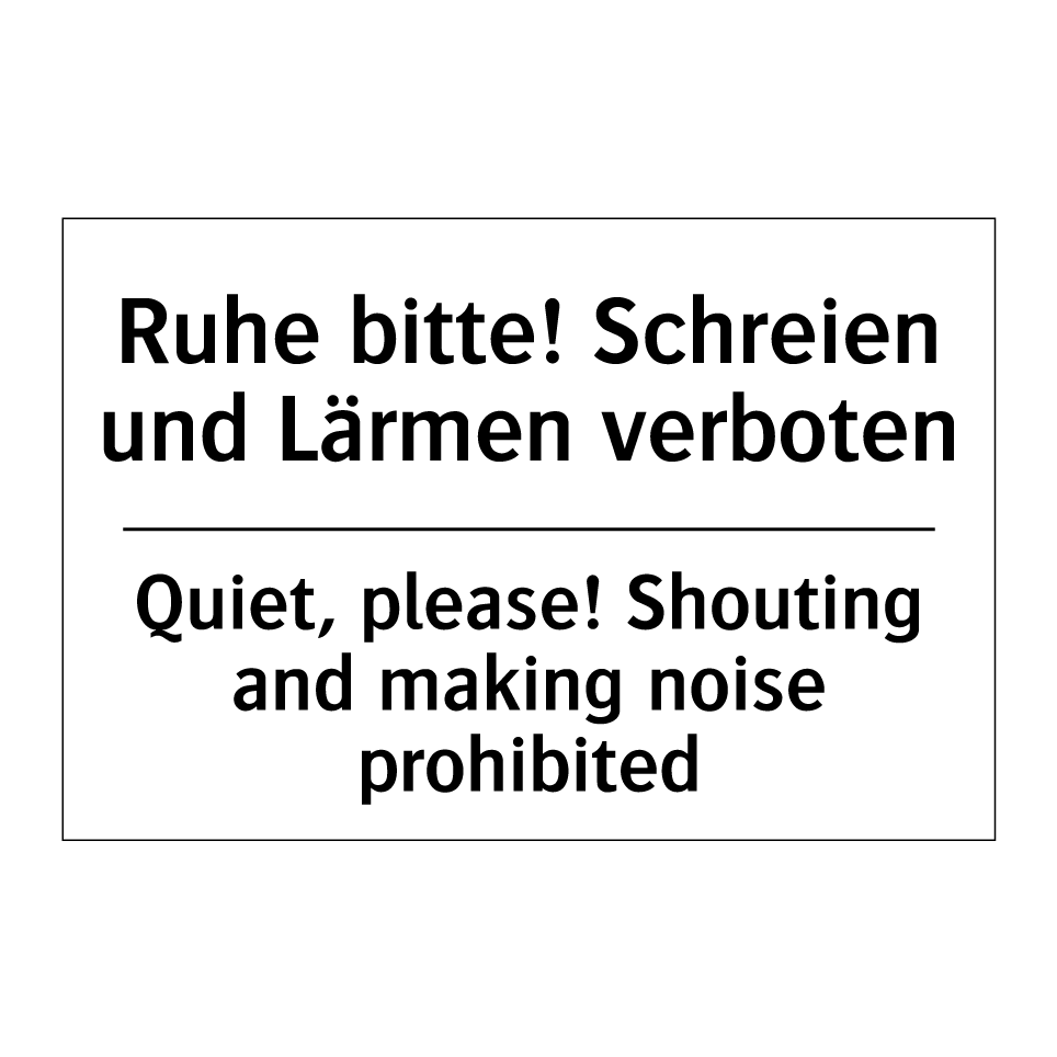 Kauf Ruhe bitte! Schreien und Lärmen /.../ - Quiet, please! Shouting ...