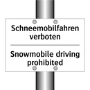 Schneemobilfahren verboten - Snowmobile driving prohibited