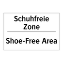 Schuhfreie Zone - Shoe-Free Area