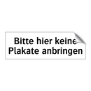 Bitte hier keine Plakate anbringen